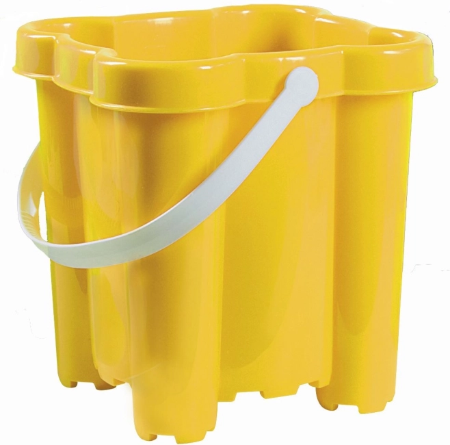 Androni castle bucket with 4 towers, height 20 cm – Yellow