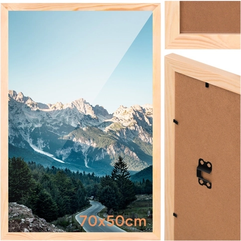 Ruhhy wooden photo frame 50 × 70 cm (70 × 50 cm), pine