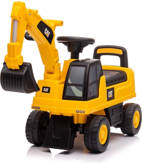 Kids' ride-on CAT digger yellow