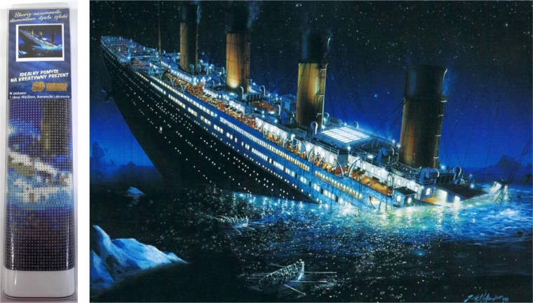 Diamantmalerei Titanic 30 × 40 cm