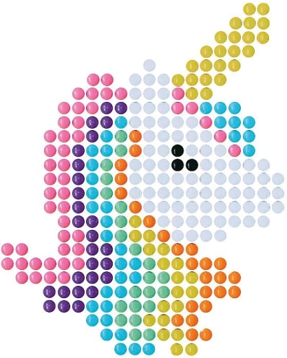 Magische eenhoorn van kralen