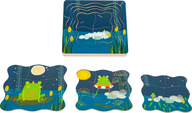 Schichtpuzzle Froschkönig Small Foot