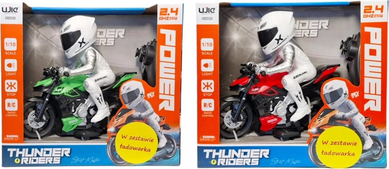 Moto sportive télécommandée avec éclairage