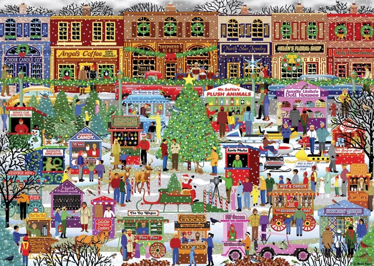 Puzzel Markt Kris Kringle 1000 stukjes