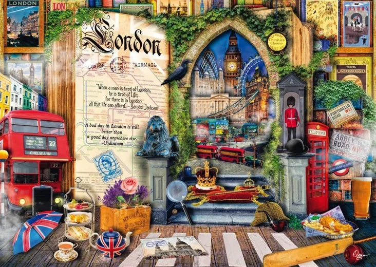 puzzle schmidt souvenirs de londres 1000 pièces