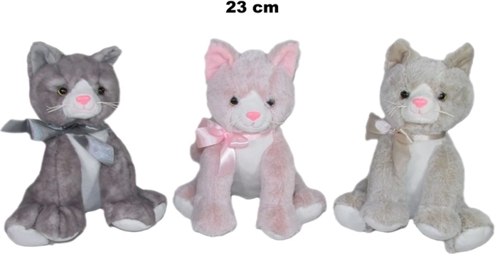 Plush Cat 23 cm (assorted colors)