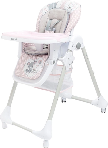 BABY MIX Infant High Chair pink