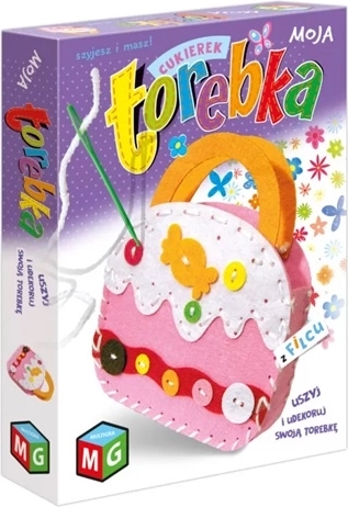 Moja Torebka creative kit for making a felt handbag (candy shape)