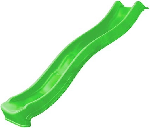 Green kids’ slide with water connection, 2.2 m