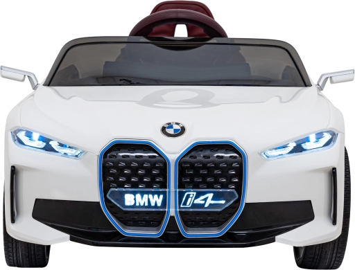 Elektrische kinderauto BMW i4 met afstandsbediening – Wit