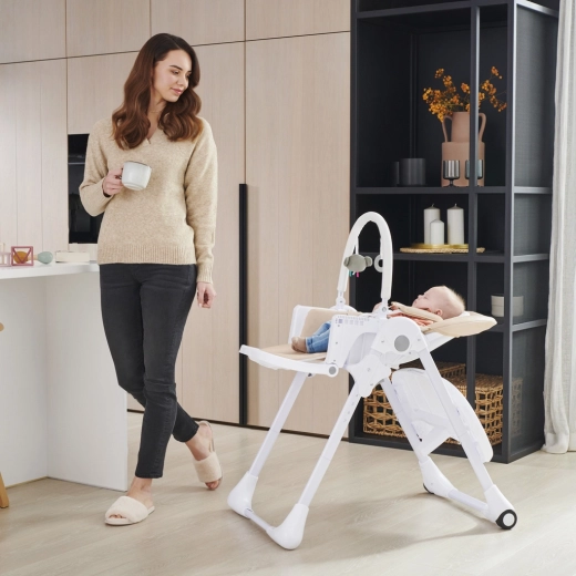 2 en 1 : chaise haute et transat dès la naissance
