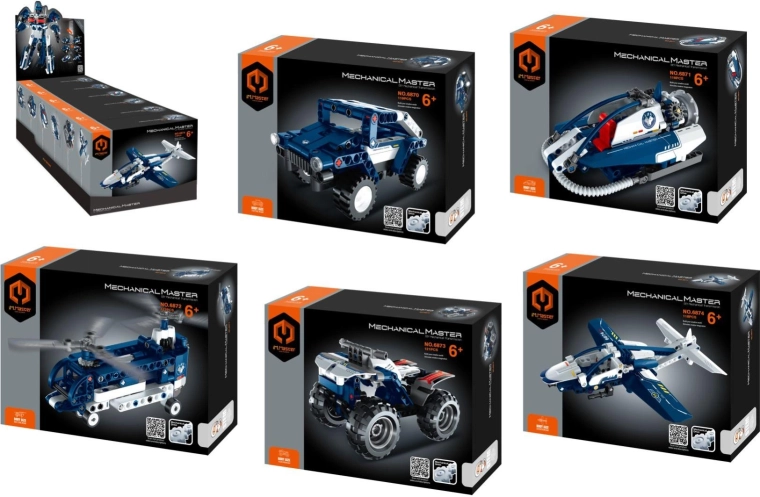 IM.MASTER Building Set Police Intervention Vehicles – 6 in 1, 119 pieces, from 6 years