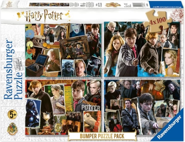 Puzzle 4x100 pièces Harry Potter