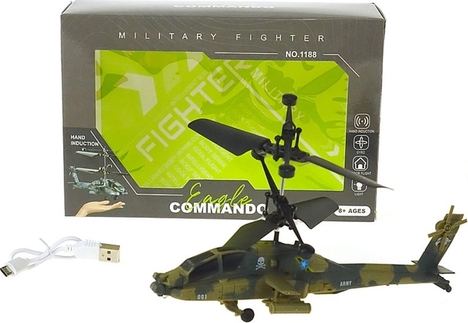 Hélicoptère contrôlé à la main Military fighter