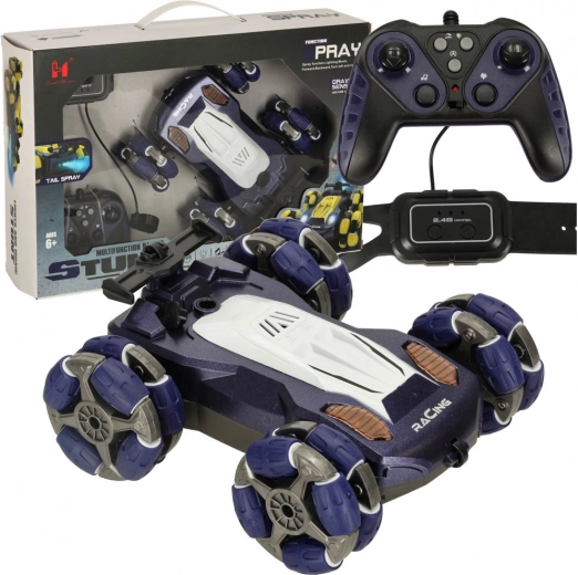 Remote-controlled car with omnidirectional wheels and gesture control