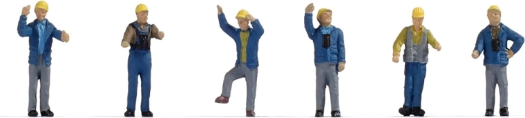 Noch set of shunting crew figures – Era III–IV (H0)