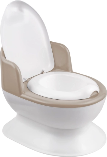 Maltex kinderpotje in de vorm van een toilet wit/beige