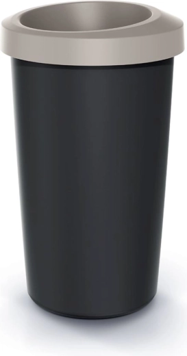 Prullenbak Compacta R Drop 25 l, lichtbruin