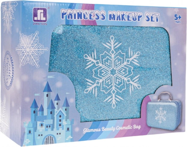 Makeup set for snow princesses with a carrying case