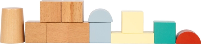 Construction créative avec formes variées