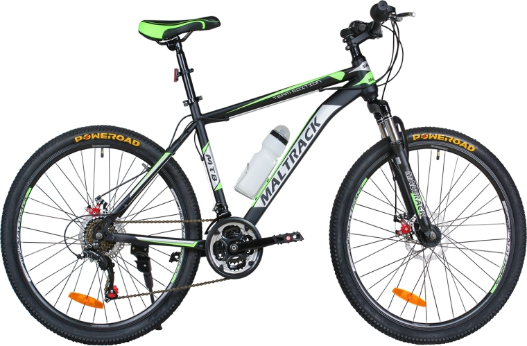 MalTrack Team Steel 26 Mountain Bike green–gray