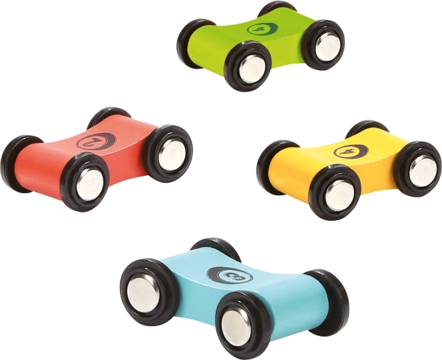 Four durable cars included