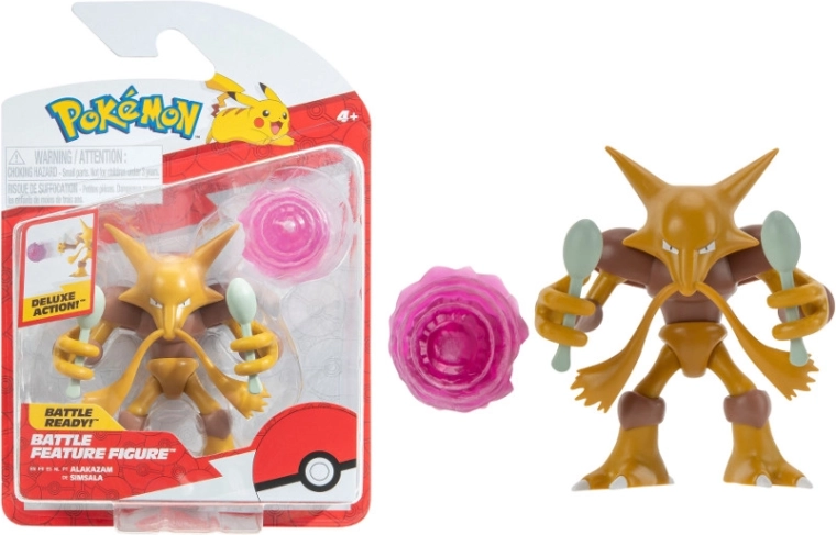 Pokémon Alakazam – poseable Battle Feature figure 11 cm (Jazwares)