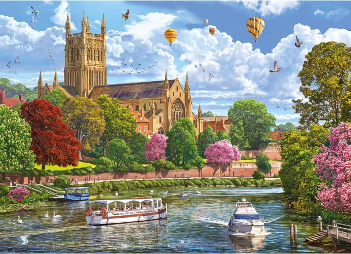 Puzzle Gibsons « Vue sur Worcester » – 1000 pièces