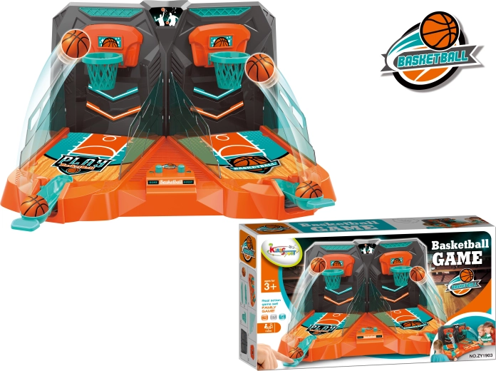 Tabletop basketball for 2 players with score counter