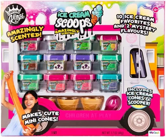 Cones and scoop for shop-style scoops