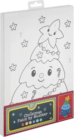 Christmas peinture sur toile – sapin de Noël 30 × 19 cm