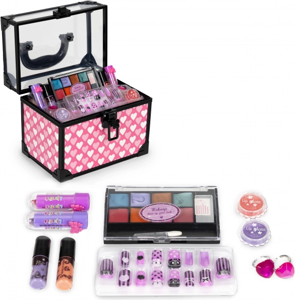 kinder make-up- en nagellakset in cosmetische koffer