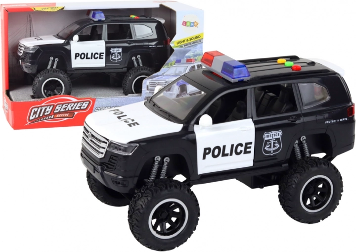 Véhicule tout-terrain de police Raptor à friction - noir
