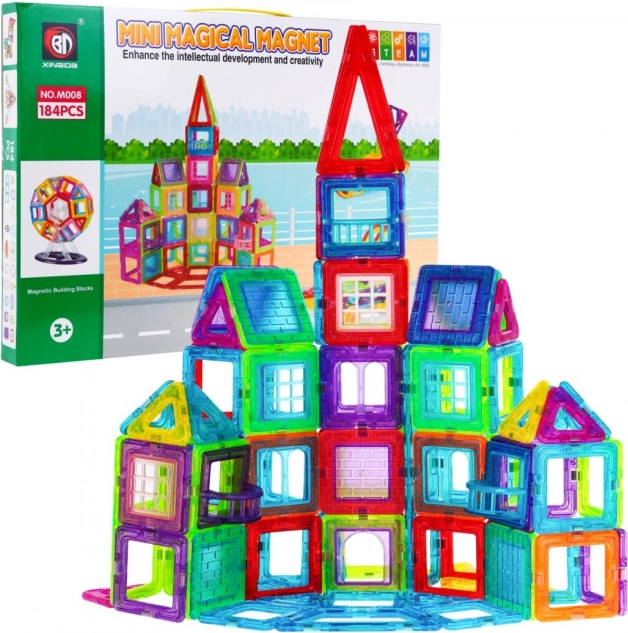 Magnetische Bausteine MEGA Set 184 Stück