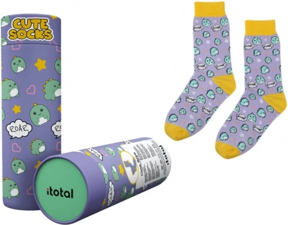 Chaussettes en coton avec dinosaures