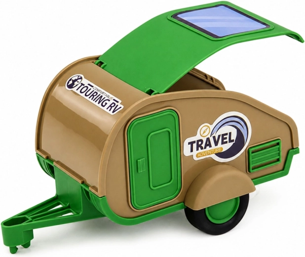 Caravan met openklapbaar dak