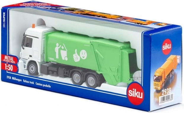 Vuilniswagen met afvalcontainer