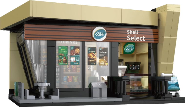 Authentic Shell Café look
