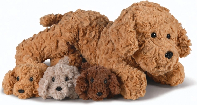 Cozy Noxxiez Puppies with Mom – Plush Set