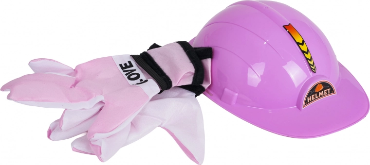 Safety helmet and gloves