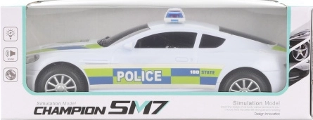 Voiture de police avec lumières et sons, antichoc