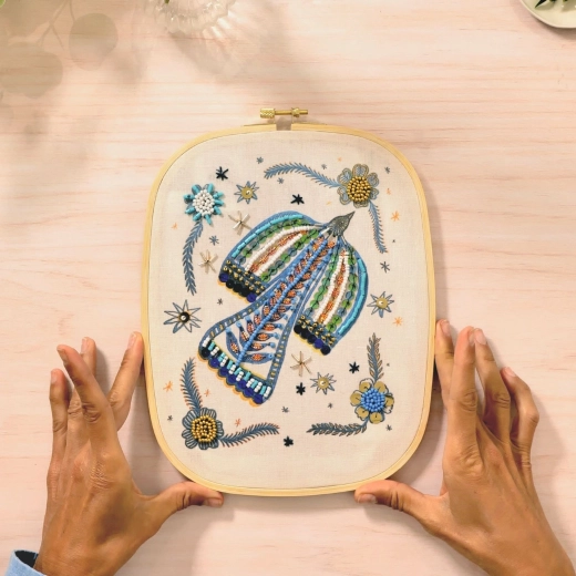 Broderie stable et confortable