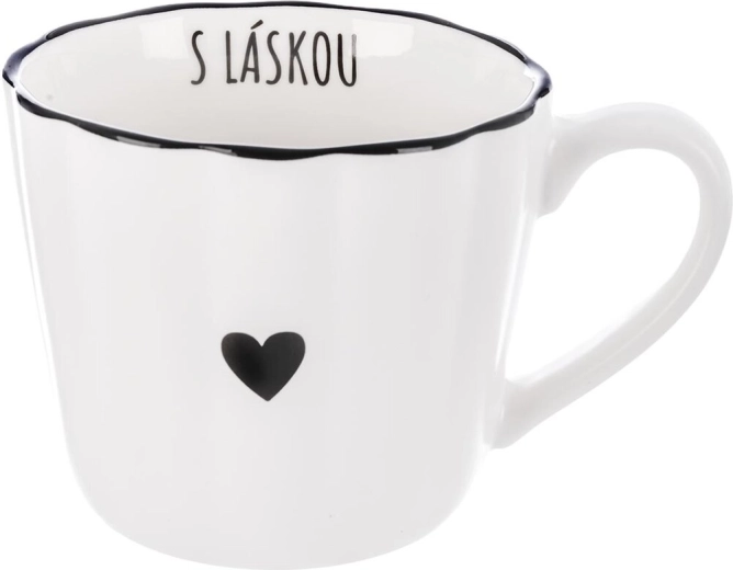 Porcelain mug Heart “With love” 0.4 l