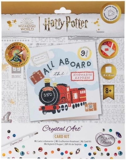 Crystal Art Postkarte – Bravický Express 18 × 18 cm