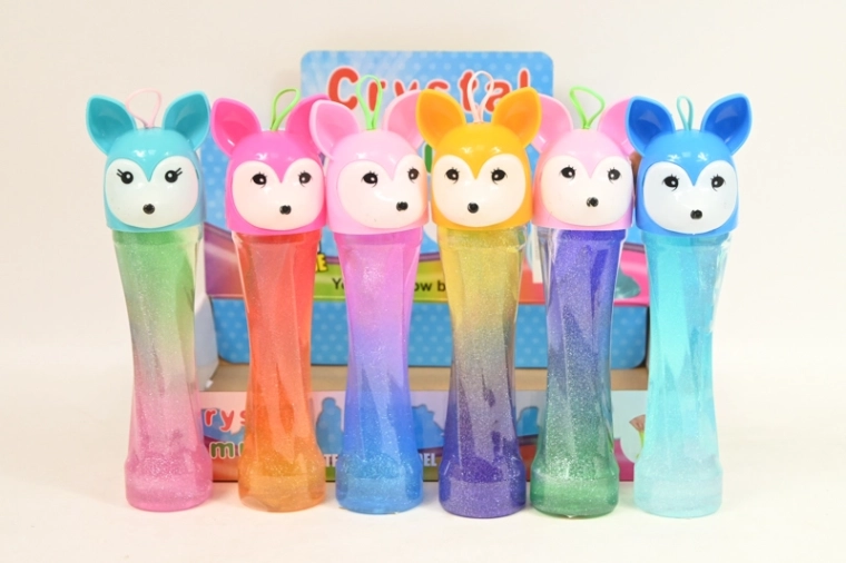 Slime en boîte haute avec motif renard (6 pcs en présentoir)