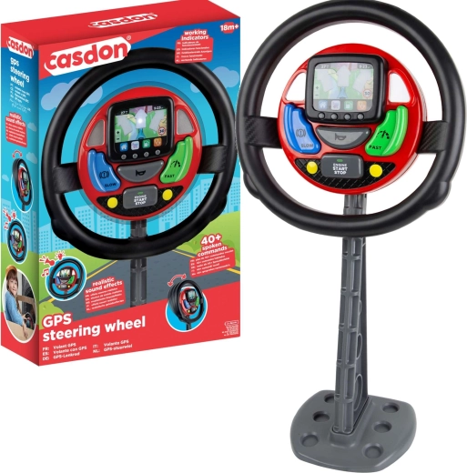 Casdon Interactive Steering Wheel for Children with Sound and Light