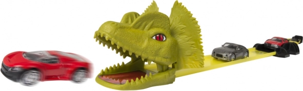 Dinosaurushindernis voor spannende doorgangen