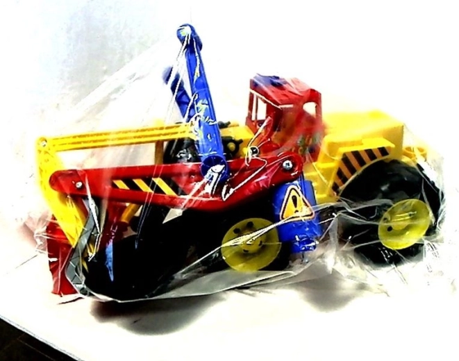 Grote kinderspeelgoed bulldozer (graafmachine)