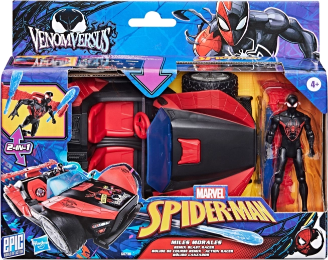 Hasbro Spider-Man Miles Morales with Remix Racer Vehicle