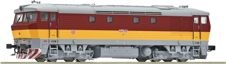 Locomotive diesel Roco ČSD T 478 2079 « Bardotka » H0, numérique avec son